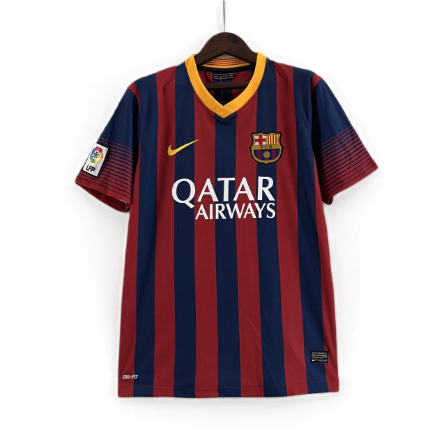 Camisa Retrô Barcelona Nike 2013/14  Masculino Azul Grená