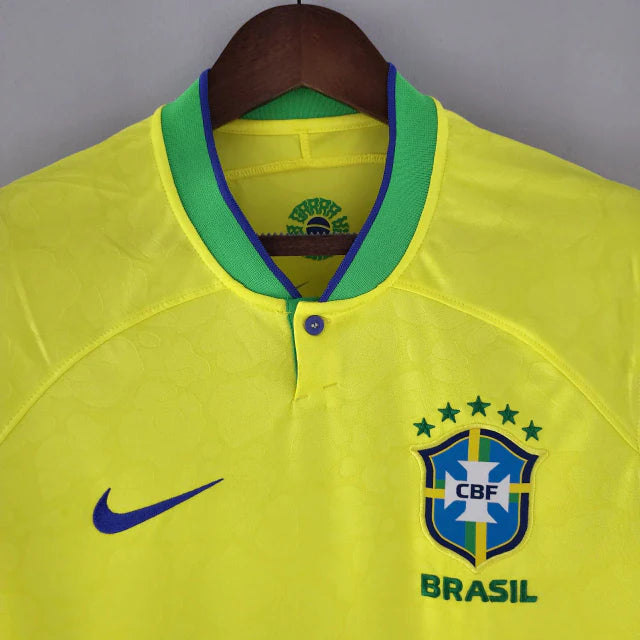 Camisa Seleção Brasileira I Home Nike Torcedor 2022/23 Masculino Amarelo