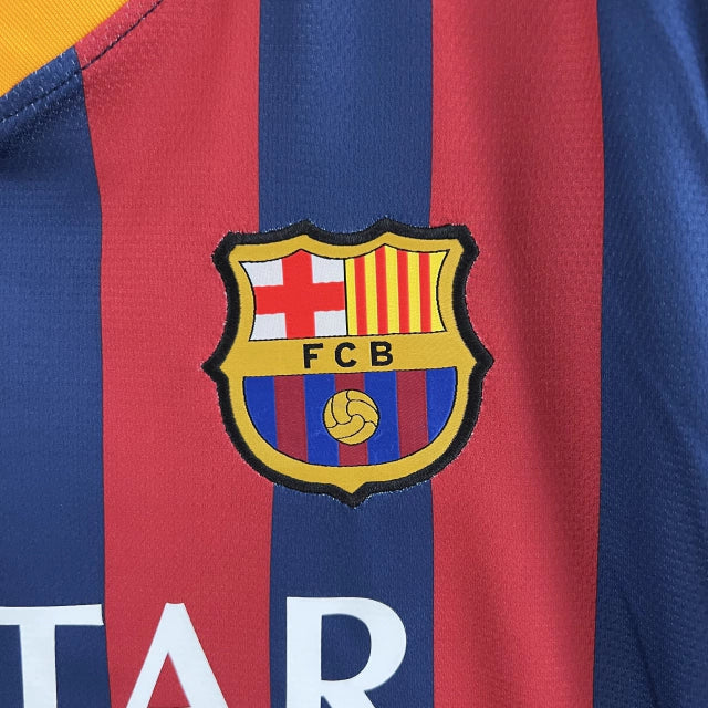 Camisa Retrô Barcelona Nike 2013/14  Masculino Azul Grená