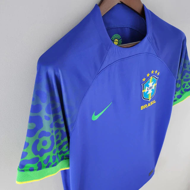 Camisa Brasil Away Nike Torcedor 2022/23 Masculino Azul