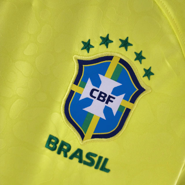 Camisa Seleção Brasileira I Home Nike Torcedor 2022/23 Masculino Amarelo