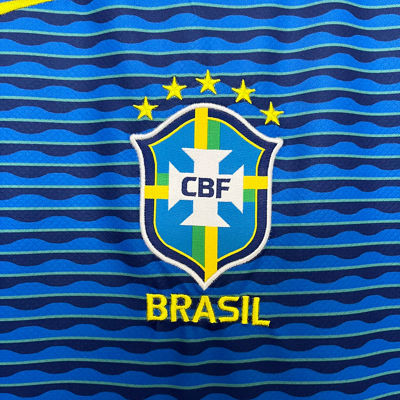 Camisa Brasil II Away Nike Torcedor 2024/25 Masculino Azul