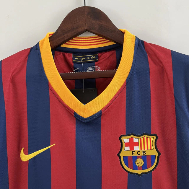 Camisa Retrô Barcelona Nike 2013/14  Masculino Azul Grená