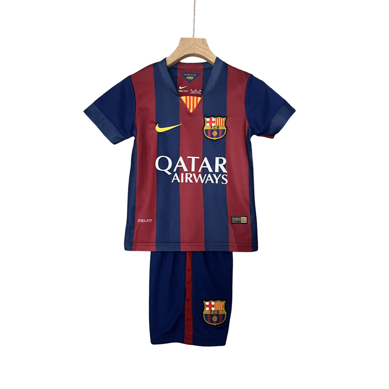 Conjunto Infantil Barcelona 14/15 Home Nike